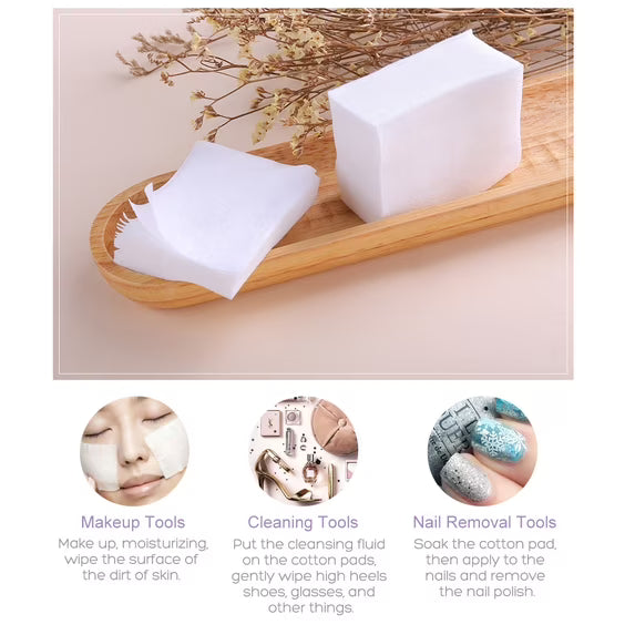 1000 Count Soft Cotton Pads for Makeup Removal & Skincare