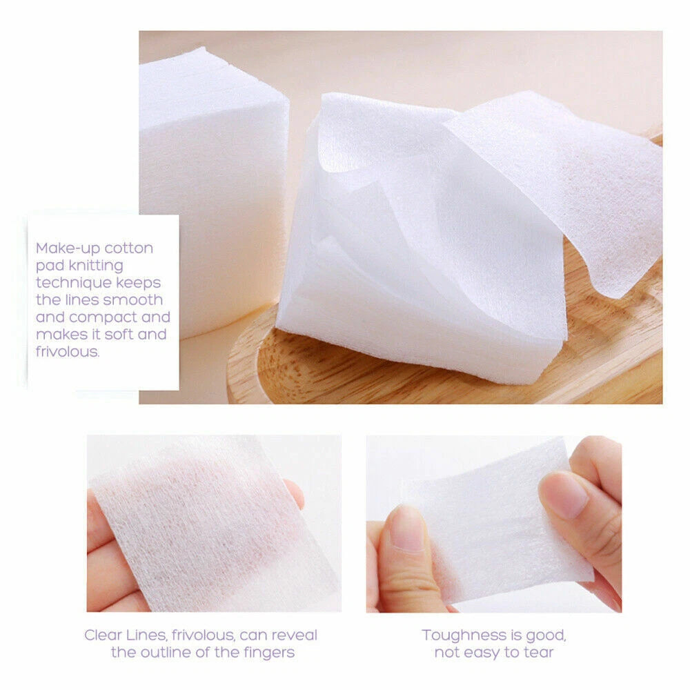 1000 Count Facial Cotton Pads for Makeup Removal & Lash Care